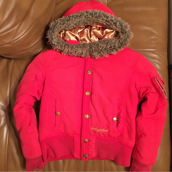 baby phat vintage puffer coat jacket size medium for a girl - Picture 15 of 16